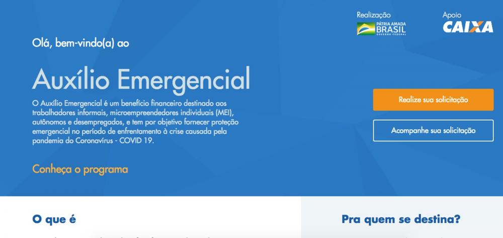 Caixa lança site e aplicativo para solicitar auxílio emergencial